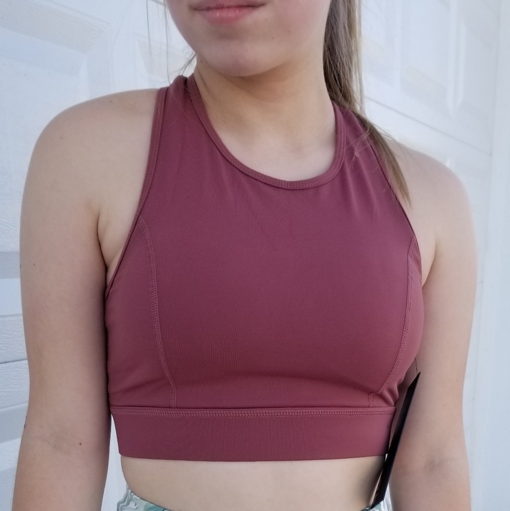Solid X-Strap Sports Bra